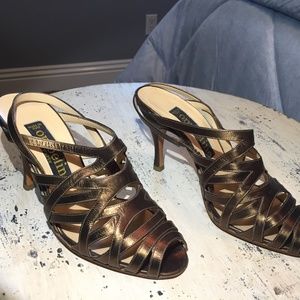 Ombeline Paris Sling Back Heeled Open Toe Sandals